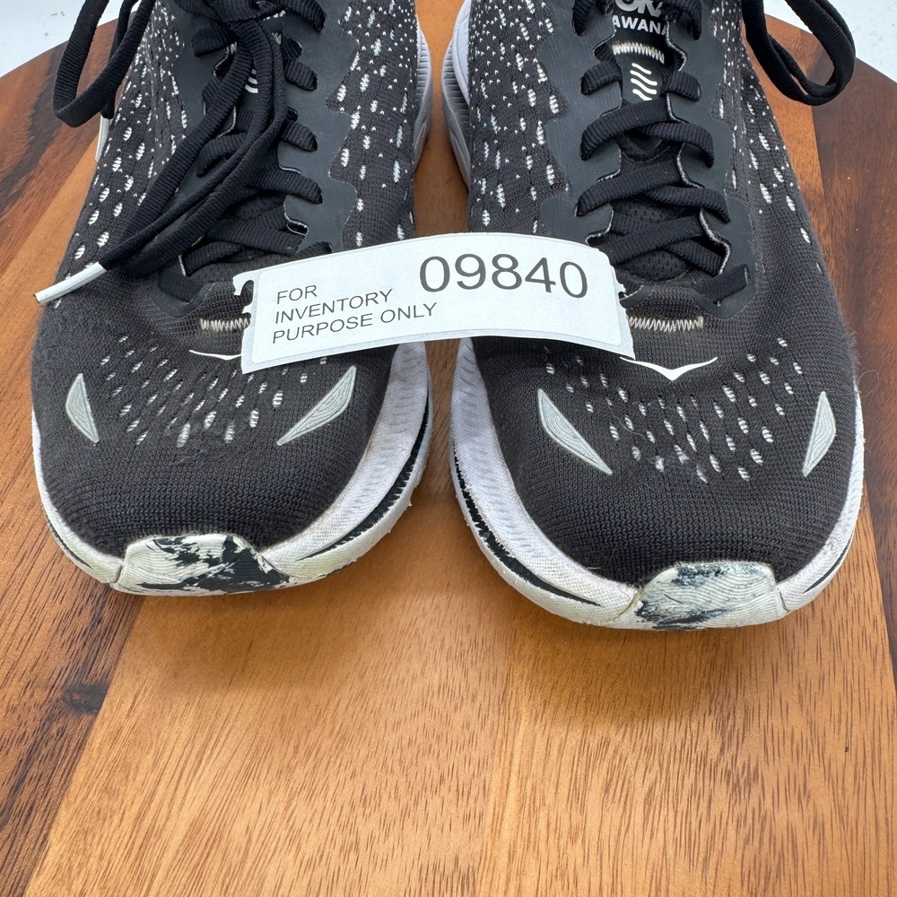 Hoka One One Kawana Women's Size 8.5US Black/White Textile Synthetic Shoes - Picture 9 of 9